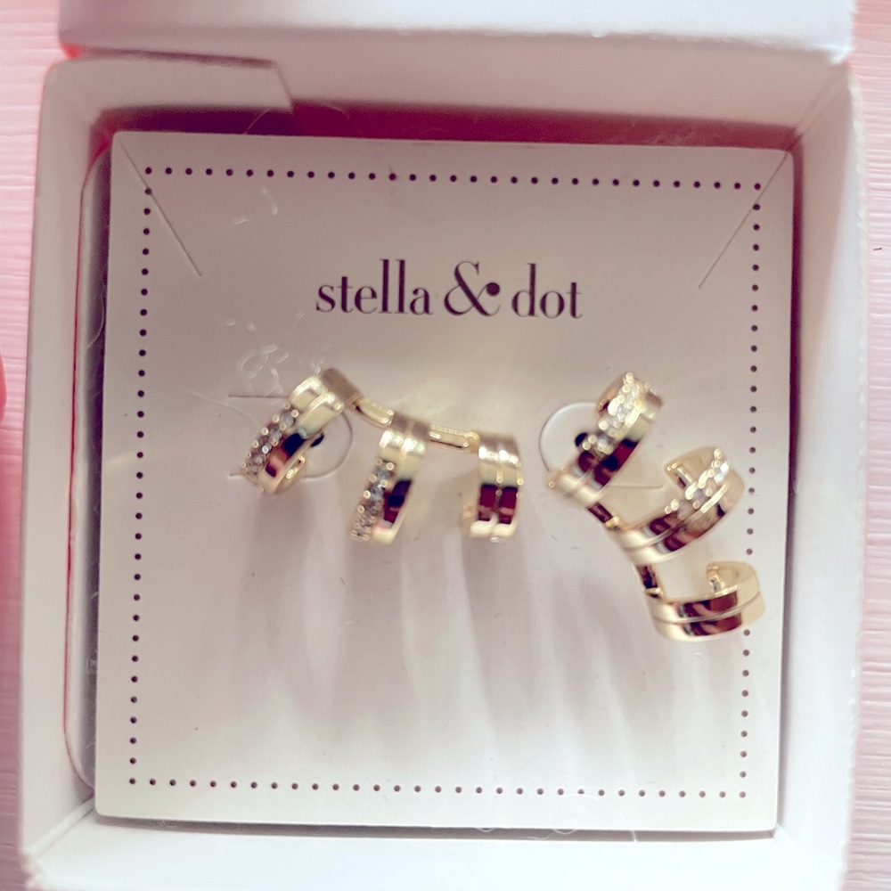 Stella and dot ear climber earrings